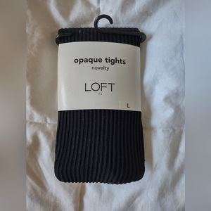 NWT Ann Taylor Loft Black Tights - Large